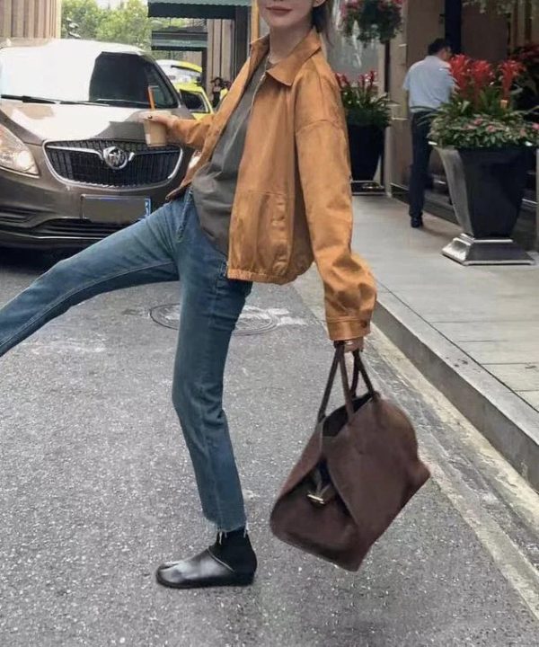 2025 New Brown Large Capacity Capacity Handbag Online - Image 5