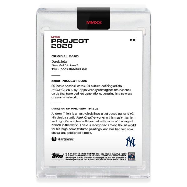Topps PROJECT 2020 Card 82 - 1993 Derek Jeter by Andrew Thiele Online Sale - Image 2